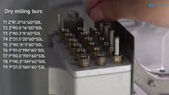 Installation von YRC-8PRO Trockenschneidebürsen. Schritt-für-Schritt-Tutorial #yucera #Zahnfräsenmaschine #Shorts