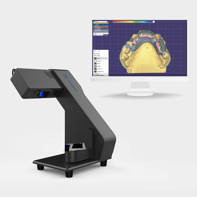 YUCERA Dental Lab Scanner CAD CAM 3D Automatisches Scannen 20s Scanzeit 2 x 3,0MP Auflösung der Kamera