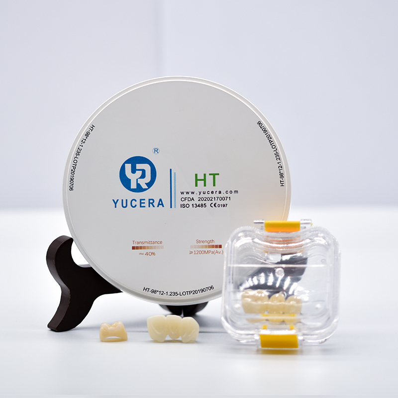 YUCERA HT 98mm/open  HT White Dental Zirconium Oxide Ceramic Dental Zirconia Blocks