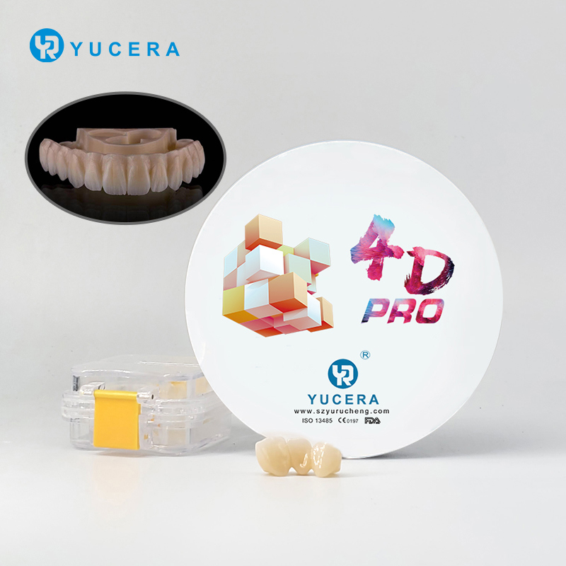 Yucera 4D Pro Dental Zirconia Blocks Kit Multi-layer Translucent Ceramic for CAD/CAM & Consumables