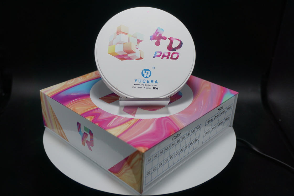 Yucera 4D Multicapa Disco De Zirconia De Alta Resistencia De Zirconia De Alta Translucidez Dental De Alta Calidad