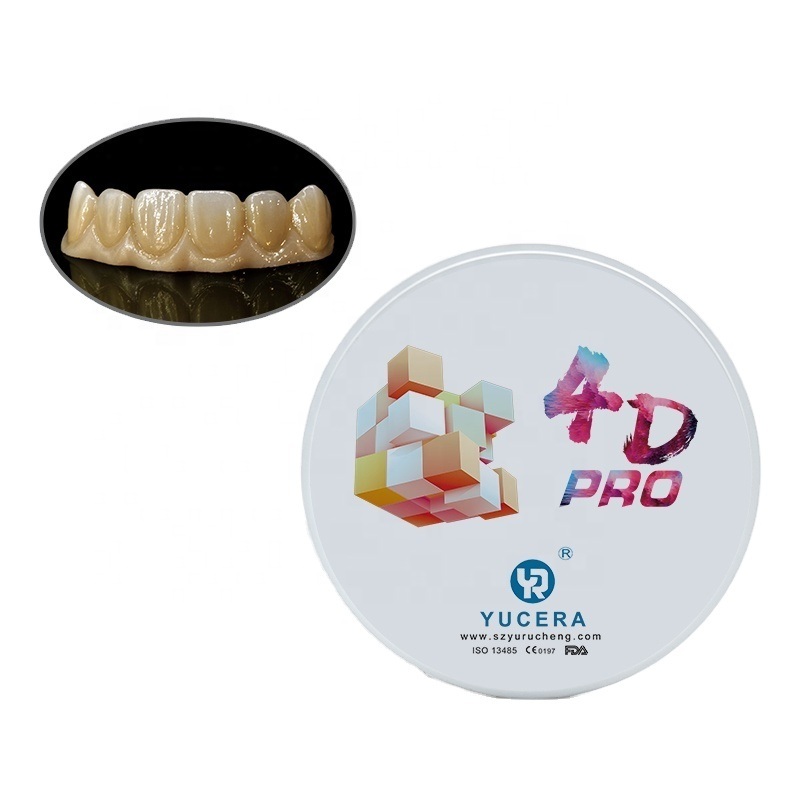 Gran Oferta De Yucera Bloque De Zirconia Dental 4D De Zirconia Multicapa De 18mm Alta Translucidez Dental De Alta Calidad