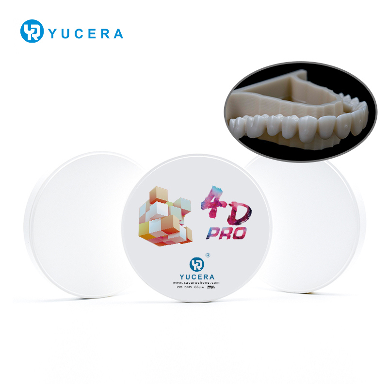 Yucera 4D Pro Multilayer Dental 95*20 22 25mm Zirkonoxid-Disc Dental Labormaterialien CAD CAM