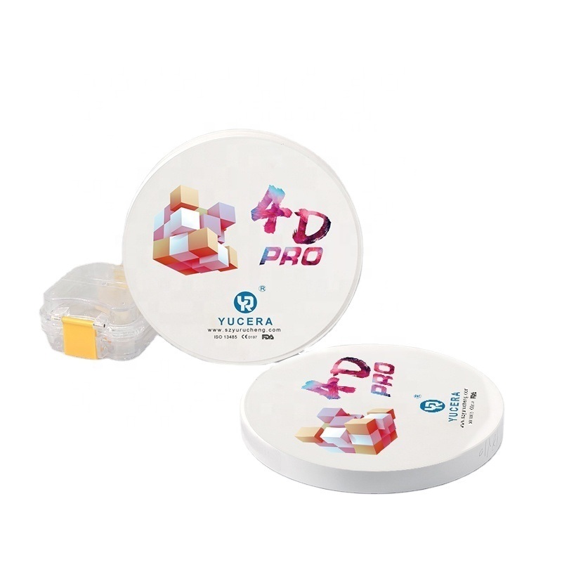 Yucera Dental 4D Pro Multicapa  Bloque De Zirconio   4D Plus Zirconium Blank