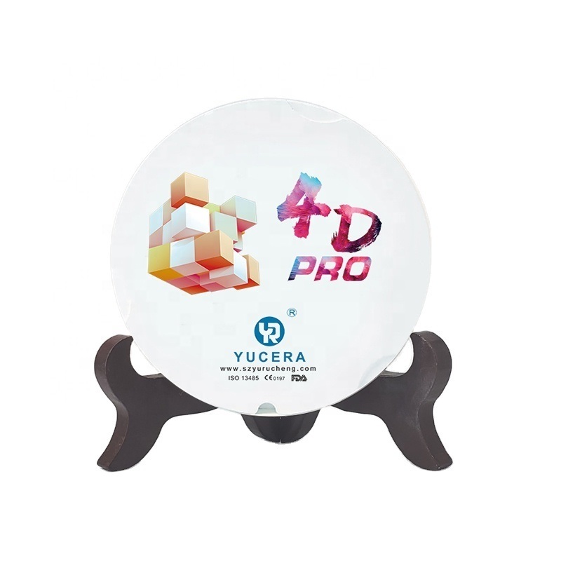 Yucera 4D Pro Multilayer Dental Ceramic Zirconia Block Laboratory Dental Super Translucency Dental Zirconia Disc