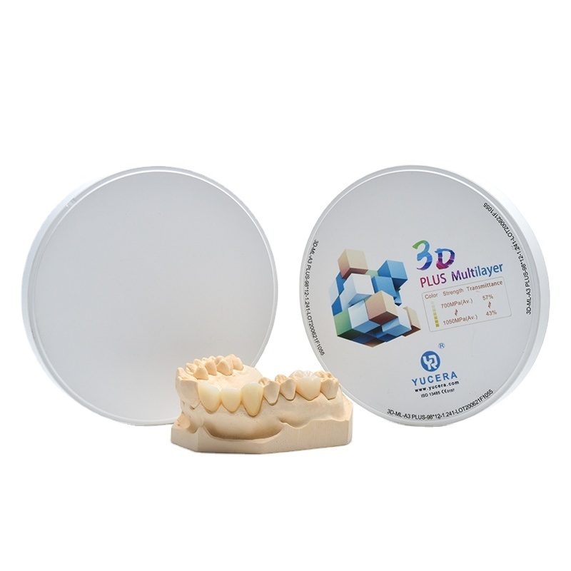 Yucera Ceramic 3D Plus Multilayer Dental Zirconia Blocks CAM for Lab Use