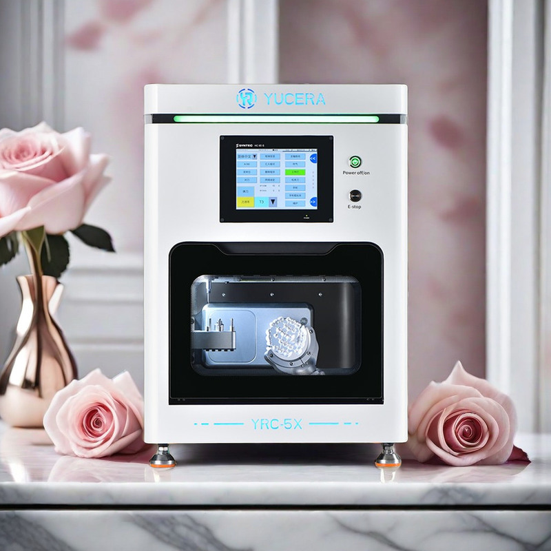 Yucera neu erschienene 5-Achsen Nass-Trocken-Zirkonfräsmaschine für Dental CAD CAM Blöcke