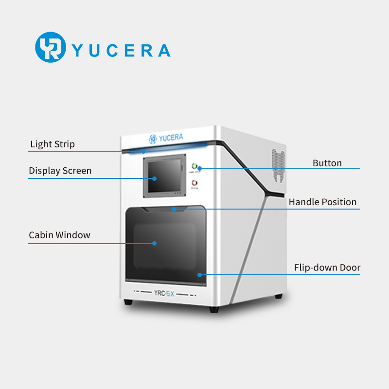 Yucera Newly 5 Axis Cnc Milling Machine Metal Accessories Dental Cad Cam Dental Machine