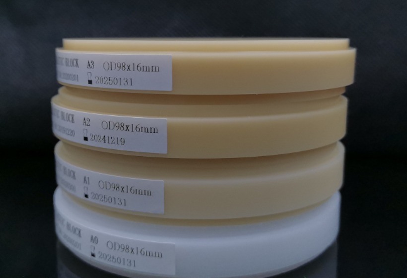 Yucera Pmma Multilayer 98mm Dental Materials Produkte CAD CAM Pmma Disc