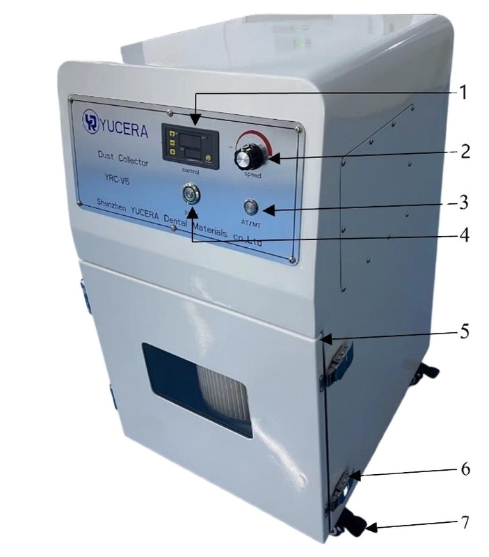 YUCERA YRC-V5 Vacuum Cleaner Dental Portable Vacuum for Dental Cnc Milling Machine for Dental Lab