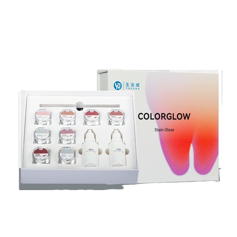 Yucera Dental Keramik-Färbe- und Glasur-Kit Dentallabor-Färbe- und Glasurmaterial Dying Solution der neuen Generation