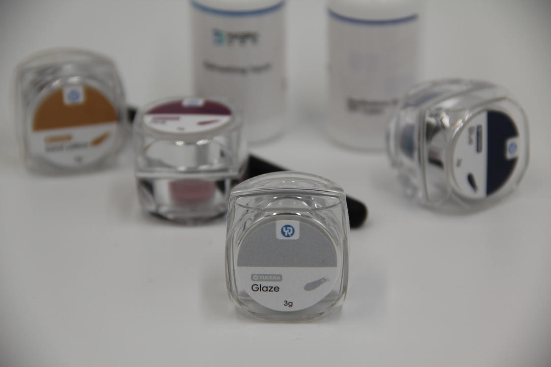 Yucera Dental Lab Essentials 18-Farben Keramik Zirkonoxid Färbe- & Glasur-Kit für individualisierte Zähne