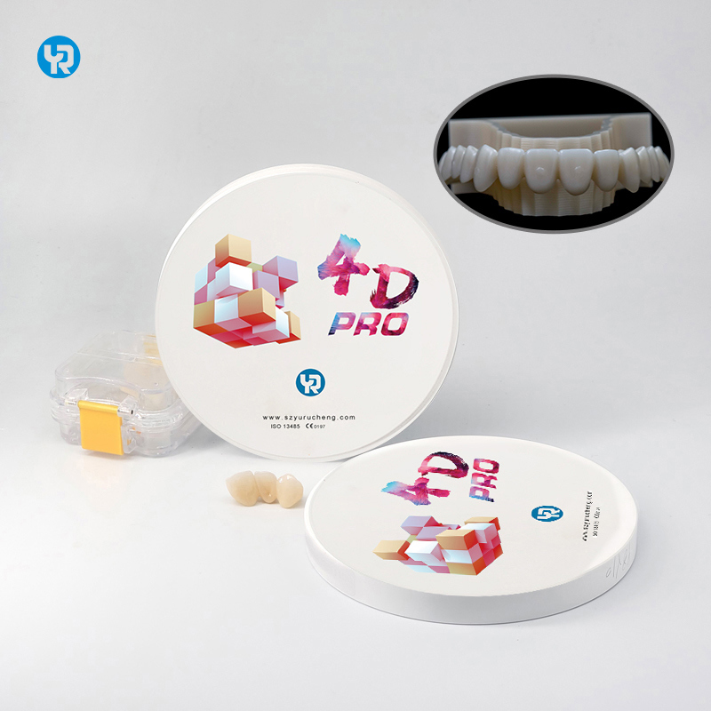 YR 98mm Zirconia Blocks Shade 4D Pro Artificial Teeth Dentures for Dental Milling & Sintering