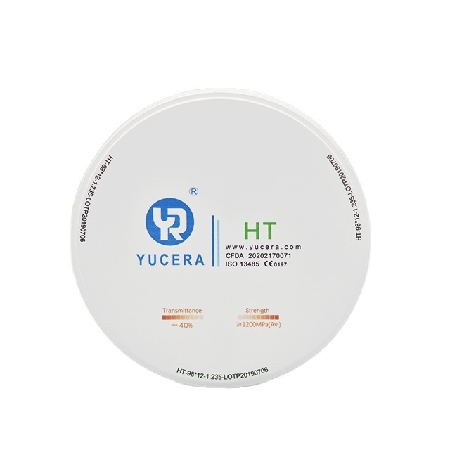 Enhance Your Dental Practice with Yucera HT white 98mm Dental Zirconia Block