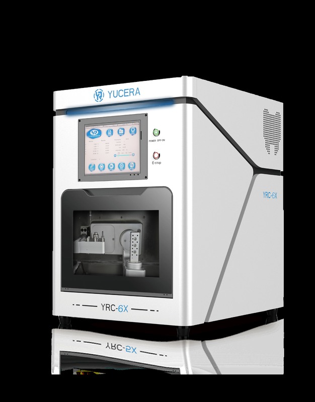 5-Achsen Dental CAD/CAM Fräsmaschine YUCERA YRC-6X | ±5μm Genauigkeit | 10-fach Werkzeugwechsler