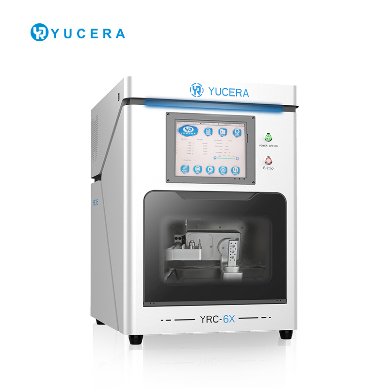 5-Achsen Dental CAD/CAM Fräsmaschine YUCERA YRC-6X | ±5μm Genauigkeit | 10-fach Werkzeugwechsler