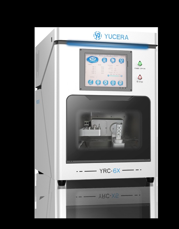 5-Achsen Dental CAD/CAM Fräsmaschine YUCERA YRC-6X | ±5μm Genauigkeit | 10-fach Werkzeugwechsler