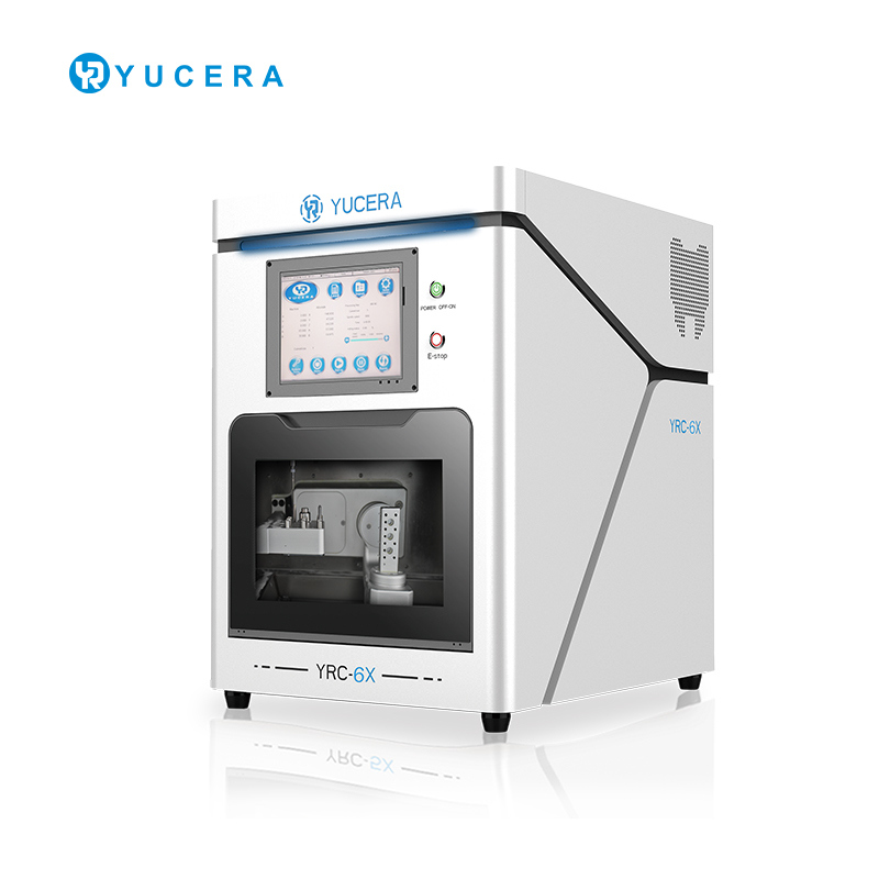 5-Achsen Dental CAD/CAM Fräsmaschine YUCERA YRC-6X | ±5μm Genauigkeit | 10-fach Werkzeugwechsler