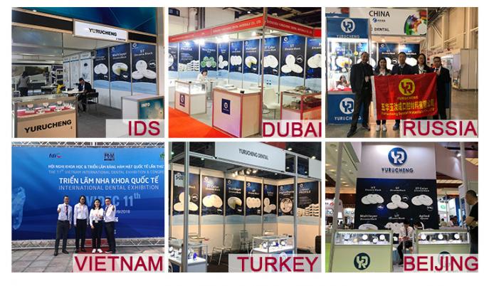 Zirkoniumdioxid-Block YUCERA 3D mehrschichtiger zahnmedizinischer Farbe900mpa 3